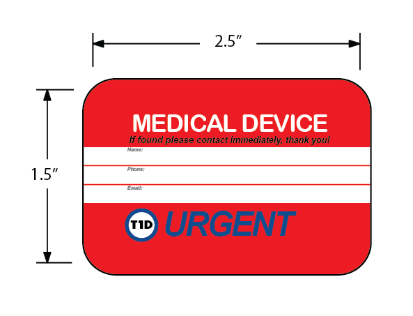 medical device sticker
