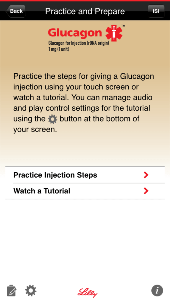 glucagon practice