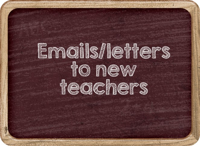 back to school emails to teachers